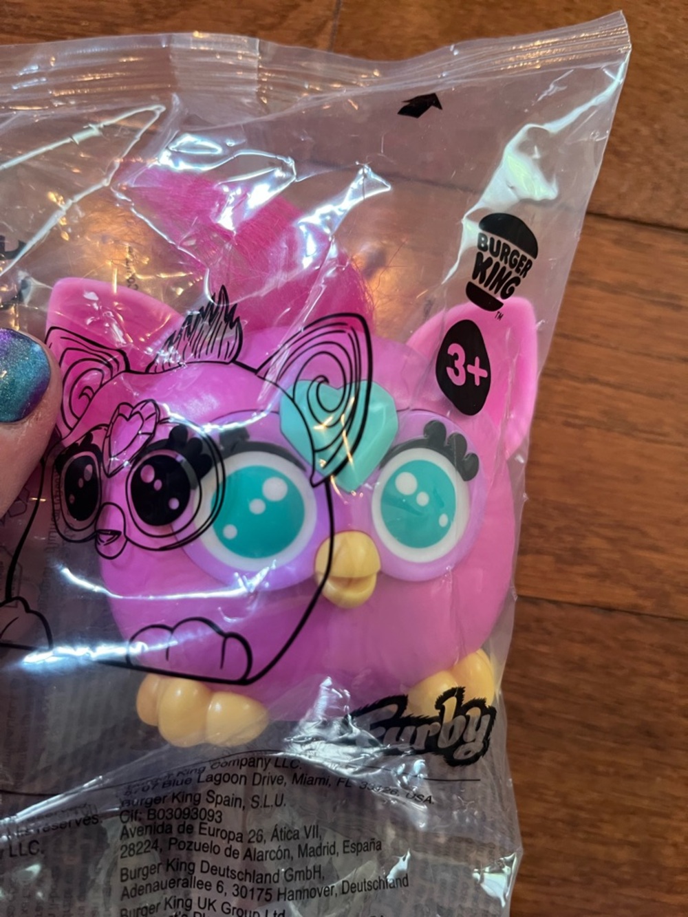 Furby Pink Burger King Toy NEW